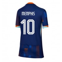 Netherlands Memphis Depay #10 Replica Away Shirt Ladies Euro 2024 Short Sleeve